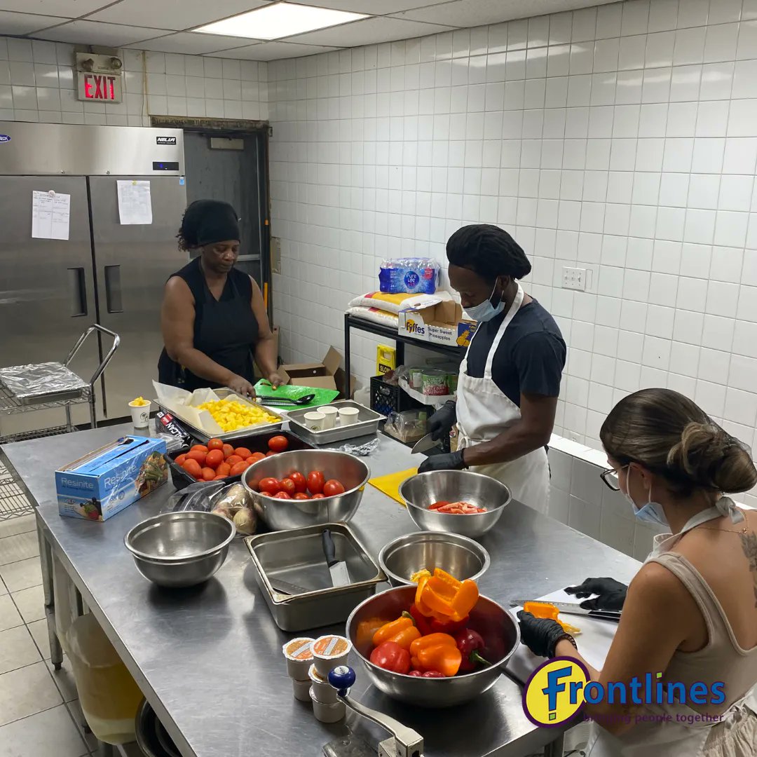 frontlinesto's tweet image. Yesterday morning participants from our On the Frontlines of Crisis program got the opportunity to go back in the kitchen and get one on one lessons with our culinary manager about culinary techniques and skills. 
#torontoculinary #torontosocialworker #torontochef #torontoprogram