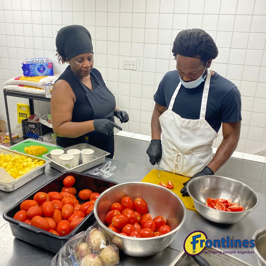 frontlinesto's tweet image. Yesterday morning participants from our On the Frontlines of Crisis program got the opportunity to go back in the kitchen and get one on one lessons with our culinary manager about culinary techniques and skills. 
#torontoculinary #torontosocialworker #torontochef #torontoprogram
