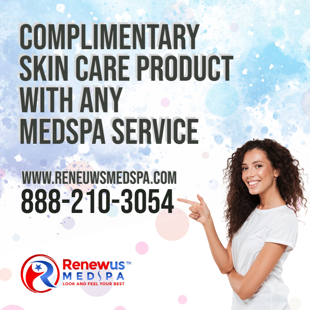 Complimentary skincare product with any Medspa service! Click for list of services we offer! RenewusMedspa.com 888-210-3054 #FillerBotox #coolsculpting #emsculpt #cherryhillnj #botox #Bodycountour #waxing 2w