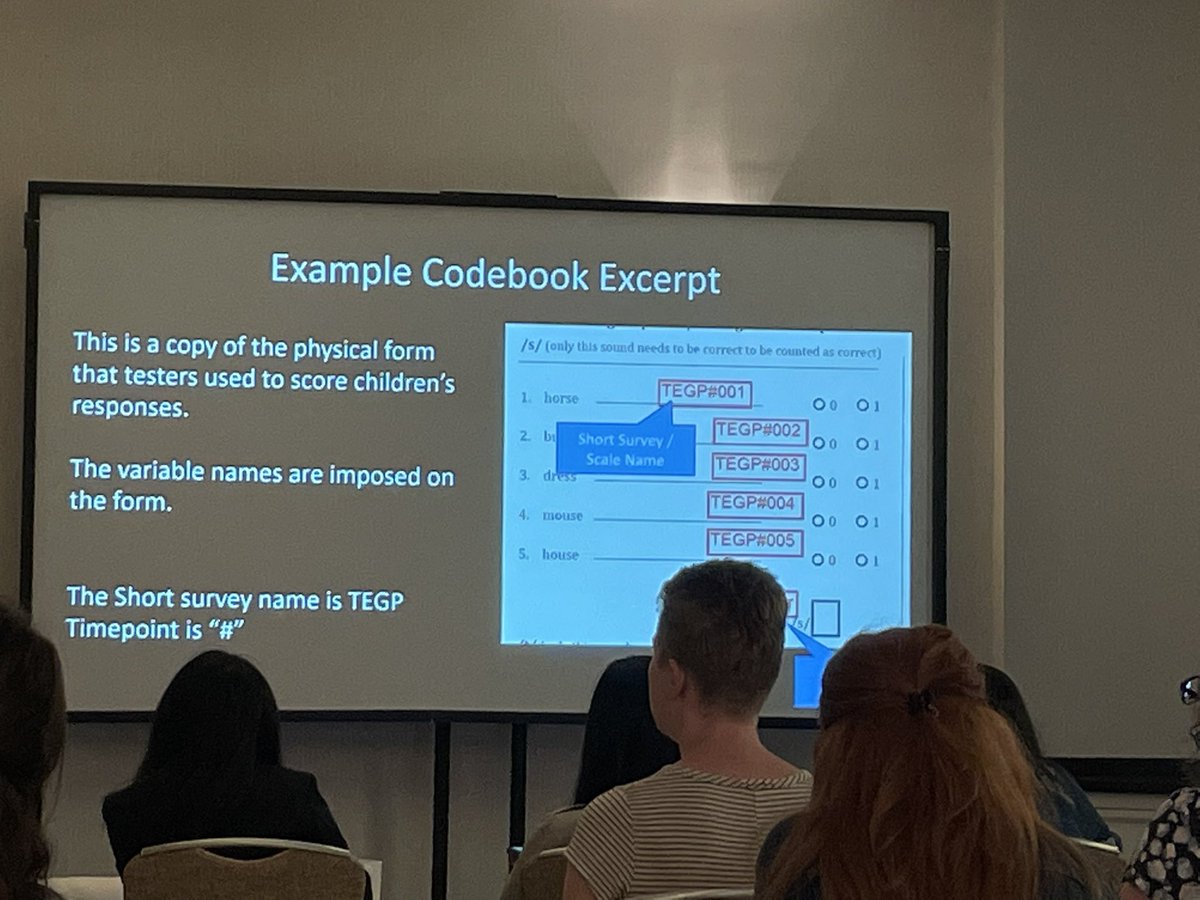 Dr Lana Jago (@lanajago) on Twitter photo Codebooks! What a tool for sharing data and understanding variable names 🤩 <a href="/jarlogan/">Jessica Logan</a> #SSSR2022 #datamanagement Codebooks! What a tool for sharing data and understanding variable names 🤩 <a href="/jarlogan/">Jessica Logan</a> #SSSR2022 #datamanagement
