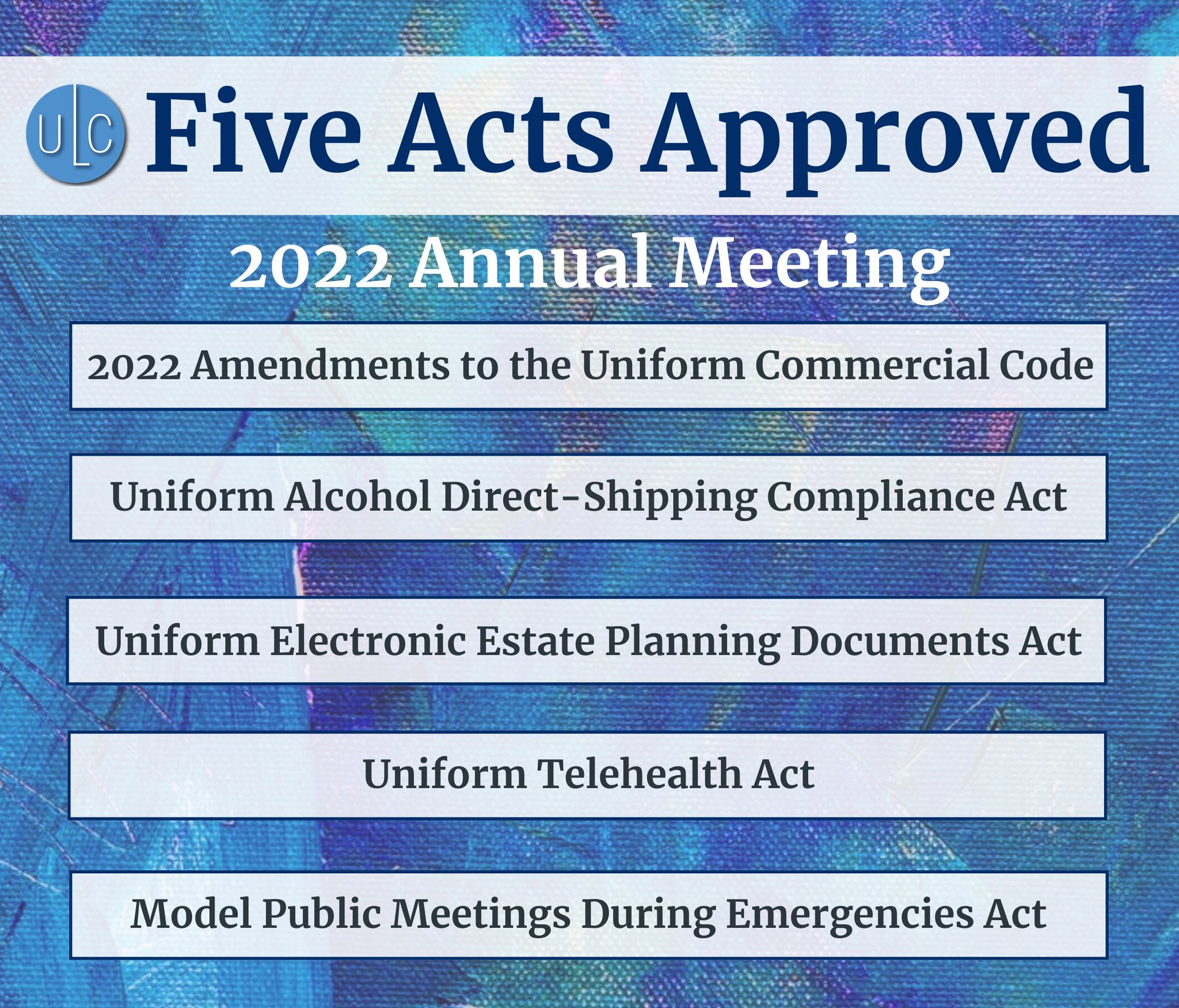 Uniform Law Commission on Twitter "The Uniform Law Commission