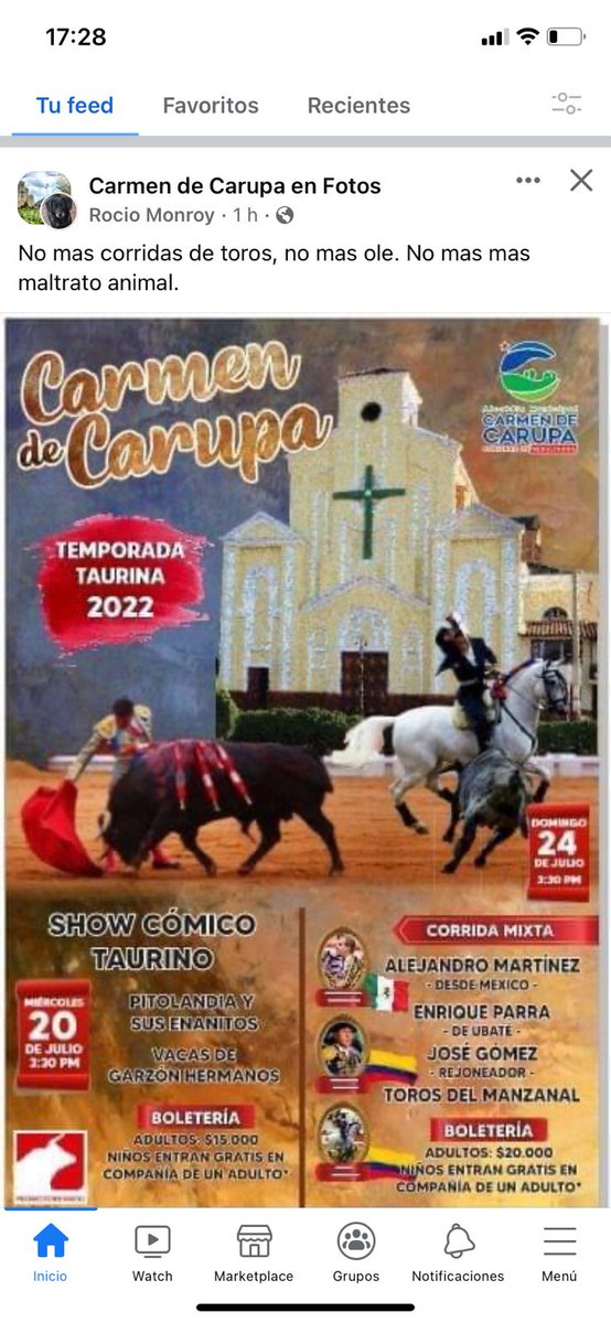 hadacaninos's tweet photo. @CarmendeCarupa1 @ipybac @CundinamarcaGob @Contaduria_CGN  @petrogustavo Esperamos que estos eventos donde se promueve el maltrato animal sean cancelados y que la rta a nuestro DP solicitando la documentación le den alcance amplio y suficiente. #CundinamarcaLibreDeMaltratoAnimal https://t.co/5kFP3dbjAk