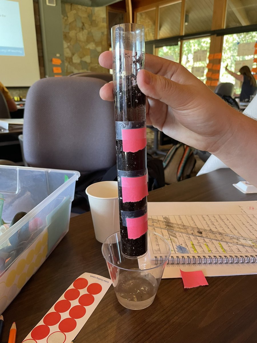 AgWithMissLee's tweet photo. Measuring water holding capacity and permeability during our #soil lab #NATAA @NAAE https://t.co/kVqXcFfNPG