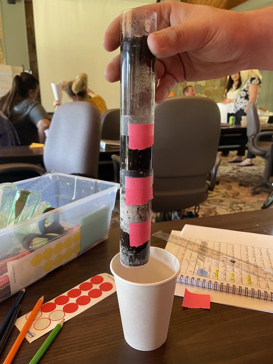 AgWithMissLee's tweet photo. Measuring water holding capacity and permeability during our #soil lab #NATAA @NAAE https://t.co/kVqXcFfNPG