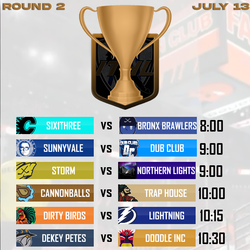 Dirty Birds vs Louisiana Lightning
📺twitch.tv/charltonchew15

<a href="/DekeyPetes/">Dekey Petes</a> vs <a href="/DoodleInc_ITHL/">Doodle Inc</a> 
📺twitch.tv/youngnutt34