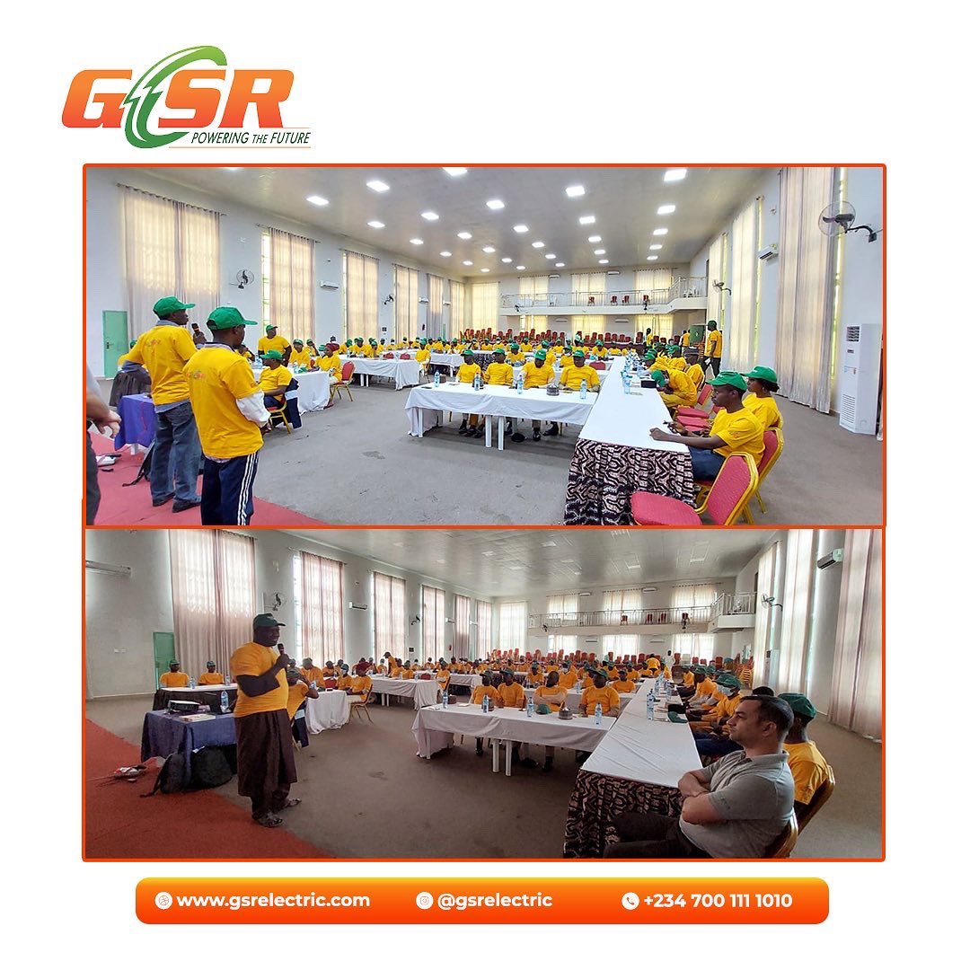 gsrelectric's tweet photo. Pictures from the GSR Installer product training currently ongoing at Gombe.
At GSR, we believe in giving the best always!
#gsrelectric
#inverter
#fans
#powerbackups
#madefornigerians https://t.co/lwPE2rDjhU