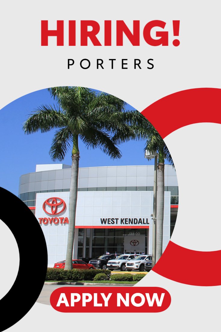 We're looking for Porters to add to our team! The porter plays a pivotal role in our operations, assisting the sales and service teams transporting vehicles across our properties.

View this current opening here: beanauto.com/wkt-porters/
#WeAreHiring #ShareThis
