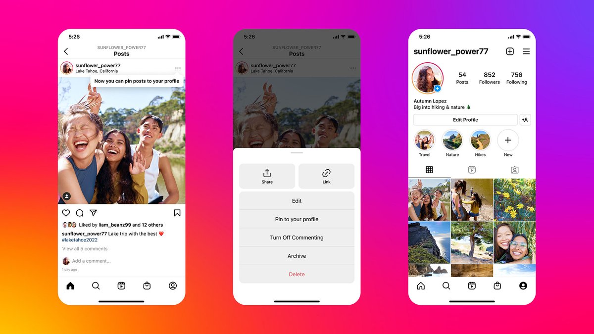 instagram's tweet photo. You like it? You pin it 📌

Pin up to three posts on your profile. https://t.co/KLgavTbgC0