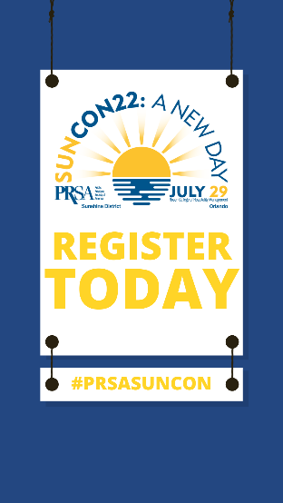 PRSA's tweet photo. After three years, weโve missed you! Join the PRSA Sunshine District for the return of its in-person conference on July 29 in Orlando. Details ๐ https://t.co/WgDvOntQ5q #PRSASunCon https://t.co/R87vWVdWbG