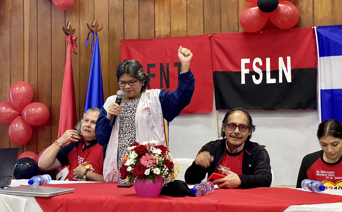 siproesunanleon's tweet photo. La Federación Profesionales de la Educación Superior (FEPDES) y SIPROES-ATD en Saludo al 43/19 de la Revolución Popular Sandinista realiza encuentro entre Delegados de los diferentes Sindicatos de nuestras Universidades ♥️🖤✌🏻 #FEPDES #SIPROESUNANLEON #FNT #FSLN https://t.co/W3WFtgedaE