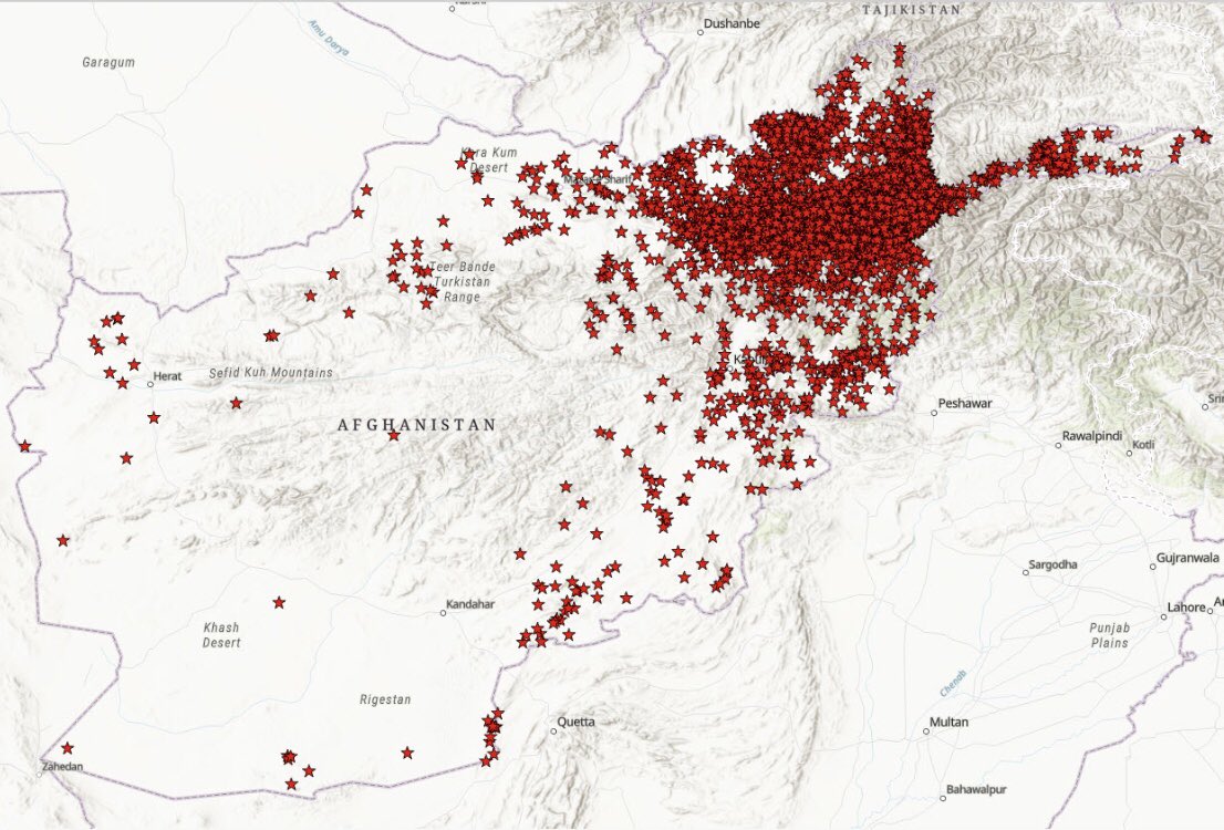 monaseri91's tweet photo. 6614 #earthquake s in the period of 96 years in #Afghanistan (1926-03-22 to 2022-07-12) Magnitude between 2.7 to 7.5
epicenters by #USGS https://t.co/Uxa15DNnGw