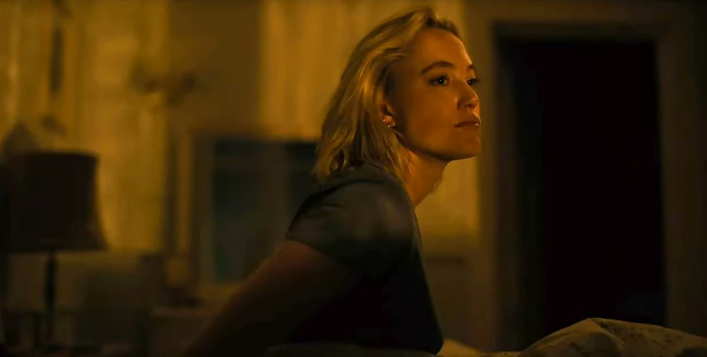 #3 — WATCHER Maika Monroe stars as Julia, a lonely expat living in Bucharest, who becomes convinced that someone across the street is watching her…might it be the murderer she keeps seeing on the evening news? bit.ly/3yH0DFf