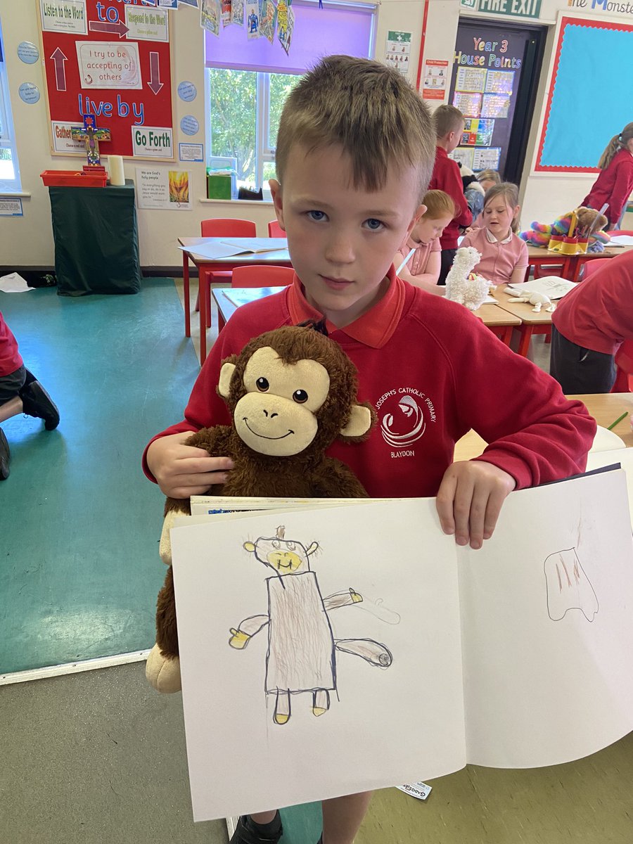 year3sjb's tweet photo. A fabulous morning getting creative and sketching our cuddly toys! https://t.co/8BSGaa4mPI