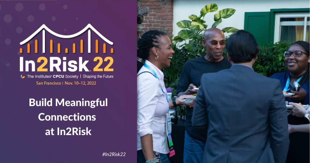 Don't miss out on the #insurance industry event of the year! Join us for #In2Risk22 Nov. 10-12. Register early to take advantage of exclusive early-bird rates and our discounted Membership + Registration Bundle (and save $400). Click here to learn more: bit.ly/3PnJpmJ