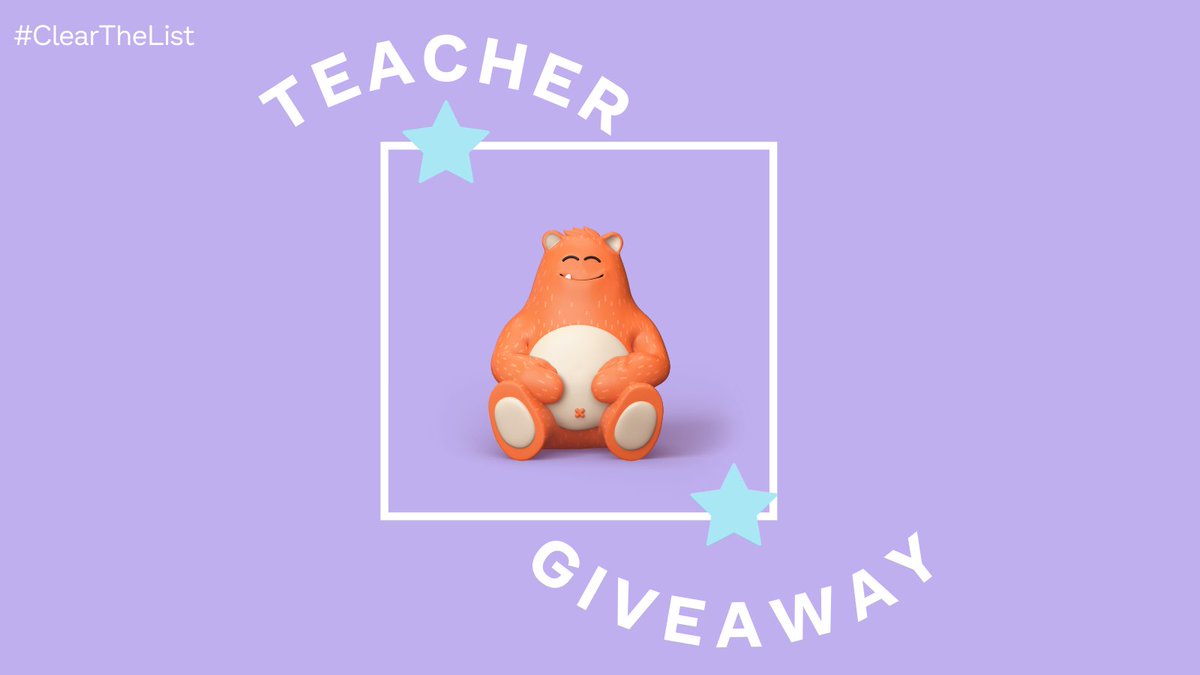 ProdigyGame's tweet image. 🎉 #ClearTheList #GIVEAWAY 🎉 

This #WishListWednesday we&apos;re giving #Teachers a chance to win a $50 Amazon e-gift card to help this school year. Here&apos;s how to enter:

🌟 Follow @ProdigyGame
🌟 Like &amp;amp; RT this post 
🌟 Tag at least one #teacher friend in the comments
(Details🧵👇)