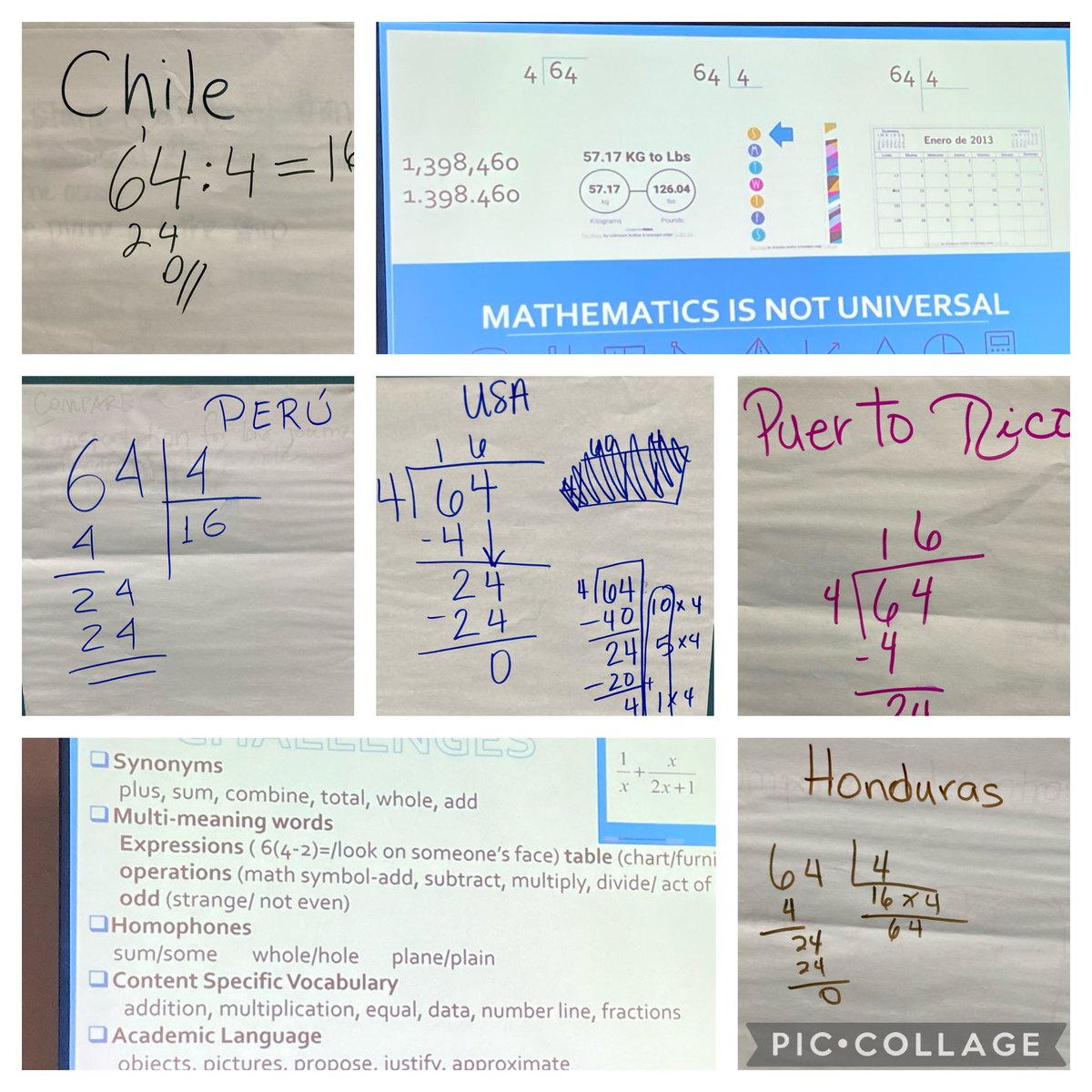 Thinking about math and multilingual learners w/ Mayté. Several countries represented in our session today. #MEGA conference 2022