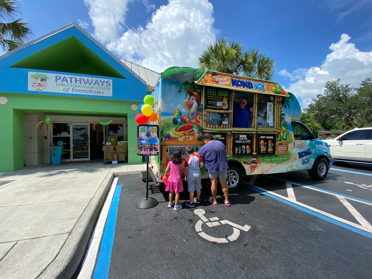 Our Pathways students, families and teachers enjoyed a sweet treat to cool off on a hot summer day. A special thank you to Jason from #konaice for coming out to Pathways to provide us with a much needed summer treat. 
 #summerdays #earlylearning