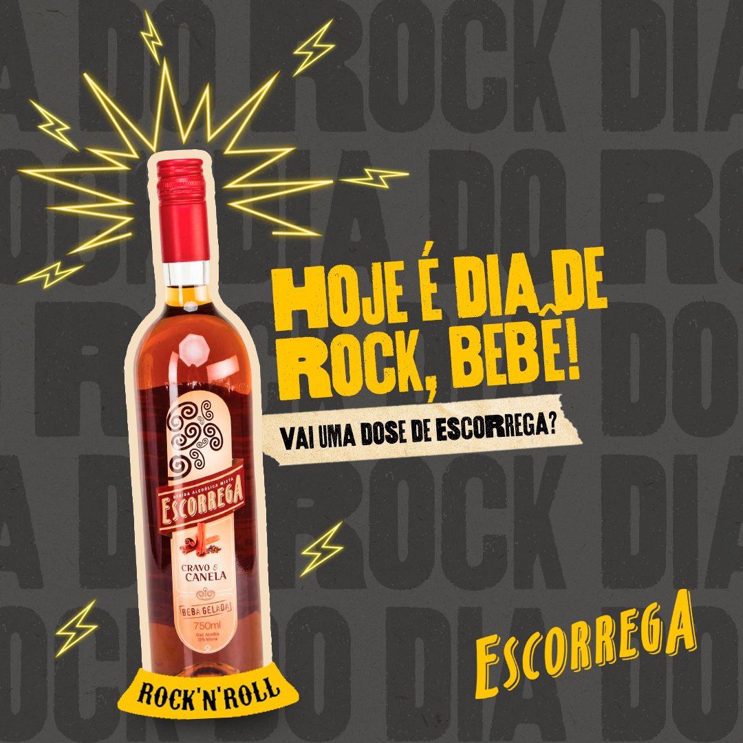 bebaescorrega's tweet photo. Hoje é dia de rock! ⚡

Para esse clima gostoso e eletrizante de quarta-feira, nada melhor do que uma dose de Escorrega e para deixar tudo ainda melhor…

Qual o maior clássico do rock que você acha que combinaria com o dia de hoje? 

#diamundialdorock #maceioal #diaderockbebe https://t.co/CRFRzHNxC0