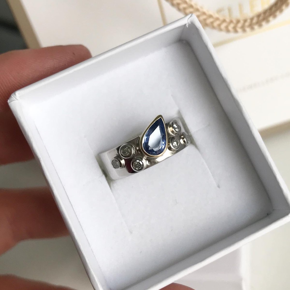 JewelleryLT's tweet photo. Here’s one completely precious but unworn ring that’s been transformed into a new modern wearable one 💕 https://t.co/qttDdjq1aS