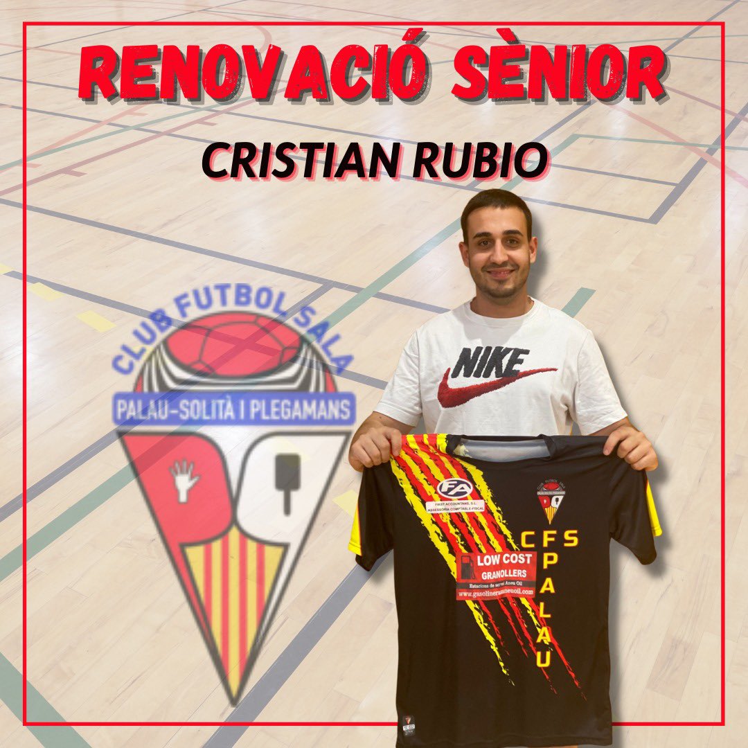 RENOVACIÓ🚨‼️

➡️ Cristian Rubio (<a href="/ccccccristian/">Cristian</a> ) seguirà una temporada més defensant la porteria del senior masculí!🙌🏻

Molta sort!✅