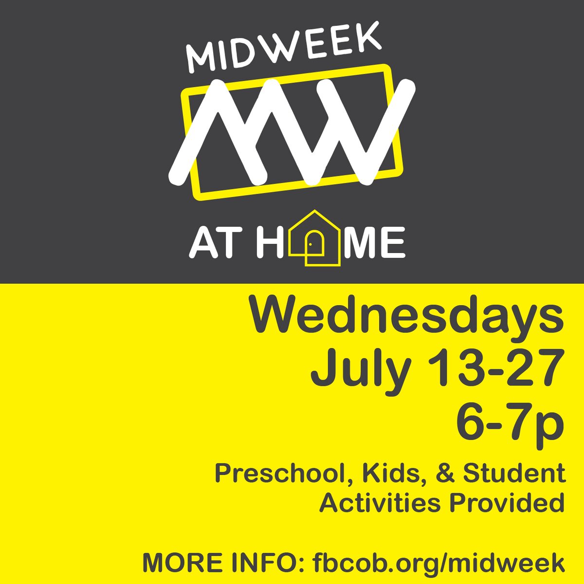 FBCOB's tweet image. Midweek @ Home is TONIGHT! Check out all the details here: fbcob.org/midweek