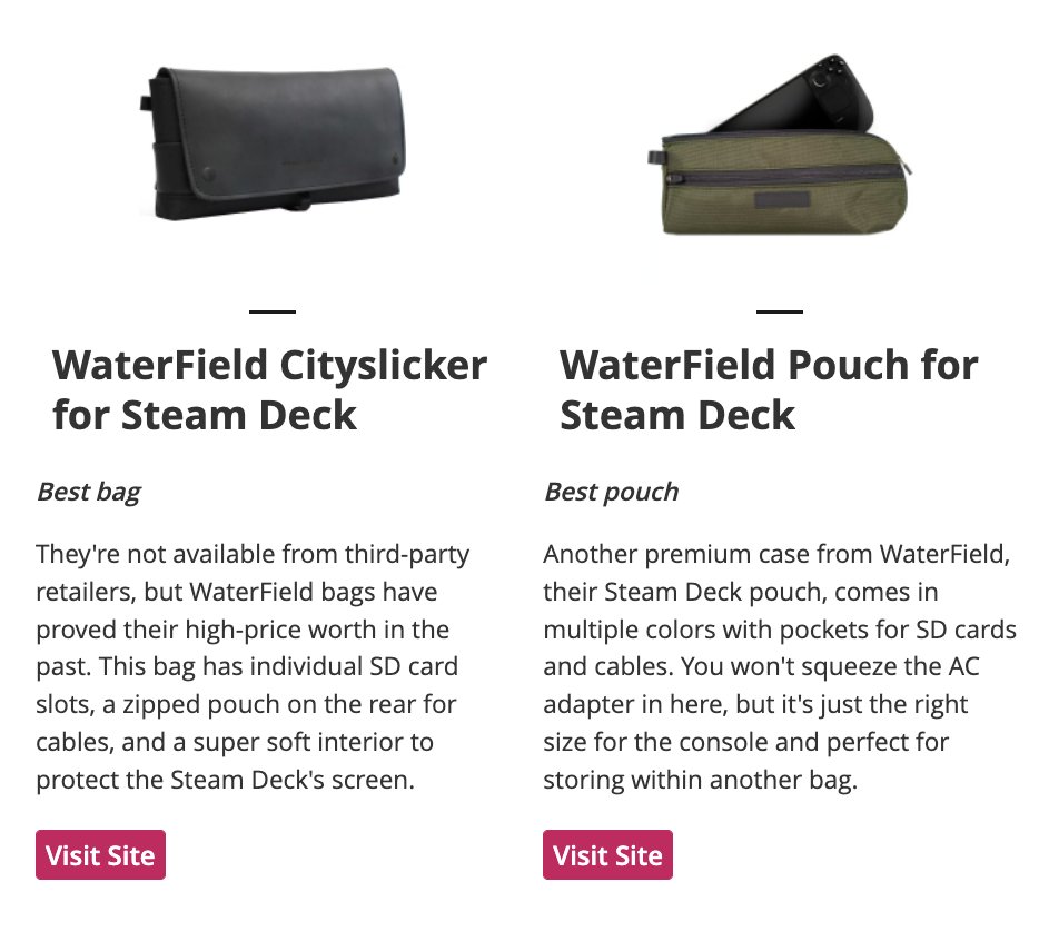 SFBags's tweet photo. Thank you, @windowscentral and @therealzomb for the shout-out about @SFbags #SteamDeck cases!
https://t.co/Vtb7DFsgjp
#bestbag #bestpouch #MadeinUSA #gaming https://t.co/b2kswWX9c6