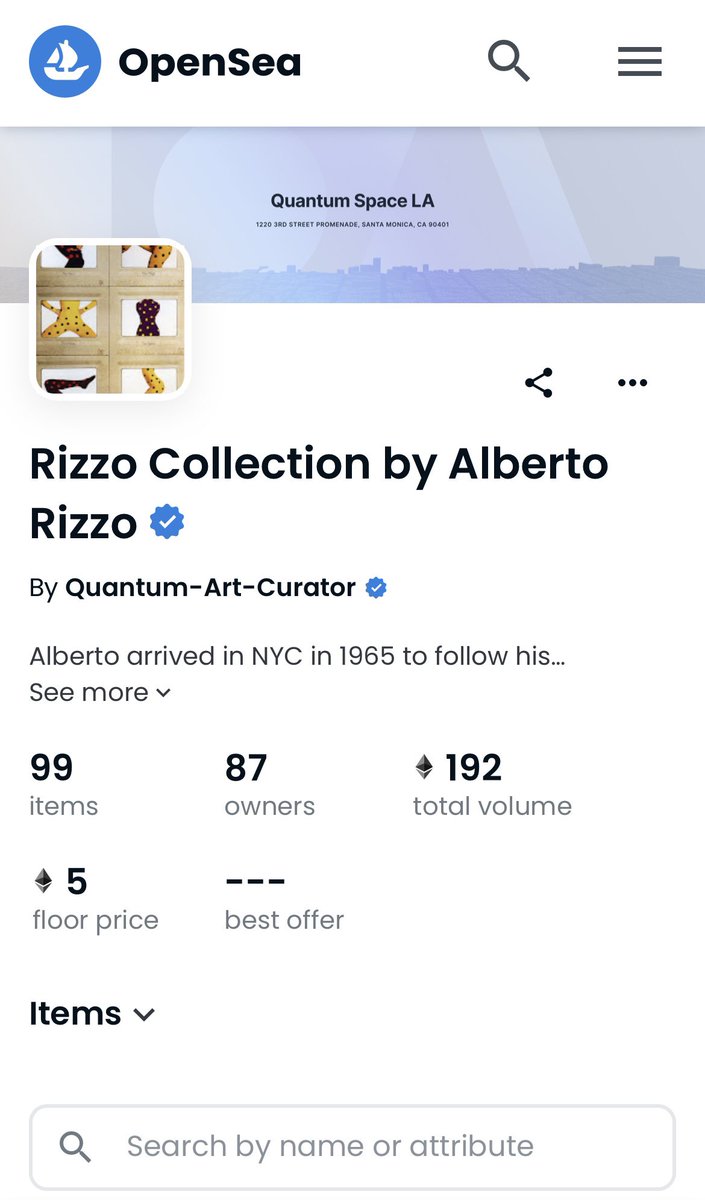 AlbertoRizzoETH's tweet photo. The new collection layout on @opensea for @QuantumNFT looks amazing 🤩🫶 Check out the new #RizzoCollection page below ⬇️
https://t.co/VpI88nzAn7 https://t.co/AT1t3hYycr