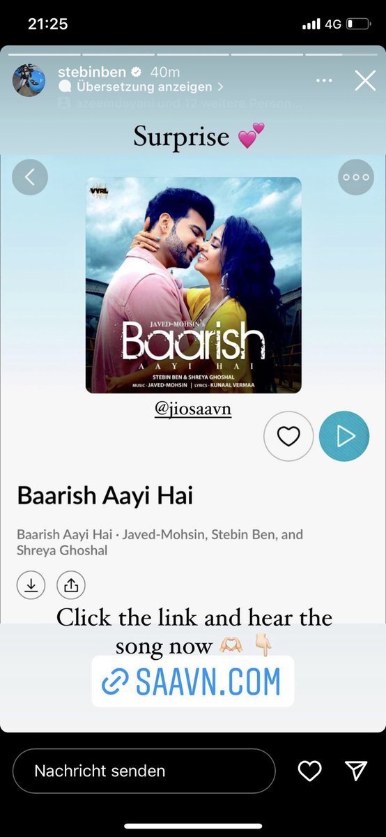 See Stebin is saying something! 

Download if you havent! Its for free and make an acc so that views are counted.. it takes 2 mins

#TejRan #TejasswiPrakash #BaarishAayiHai