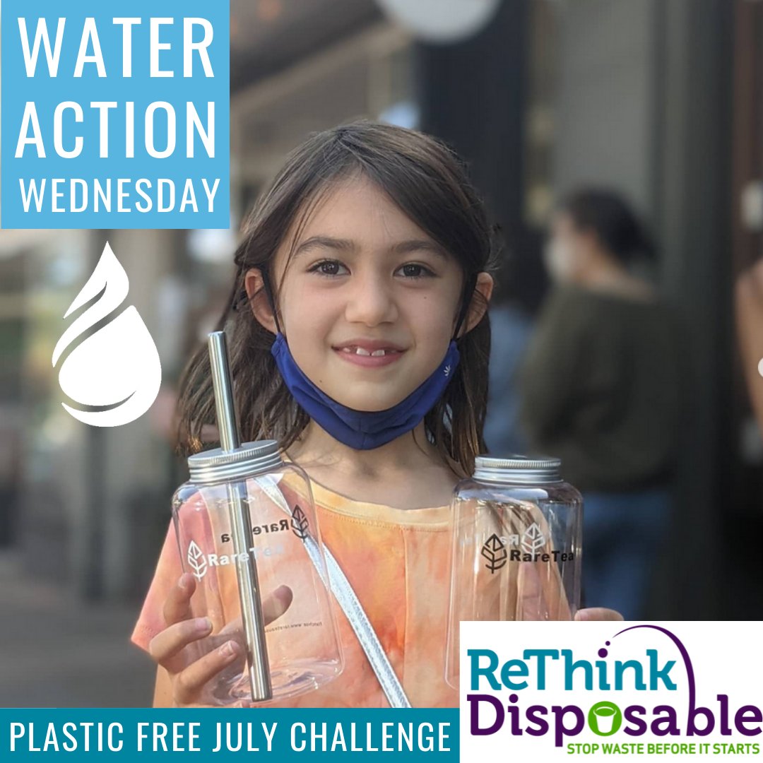This #PlasticFreeJuly choose to reuse and join millions of people around the world taking action to #ReThinkDisposable and reduce single-use plastic.

For today's #WaterActionWednesday - here are easy actions from <a href="/RDisposable/">ReThink Disposable</a> that you can take today (and a prize you can win)! 🧵