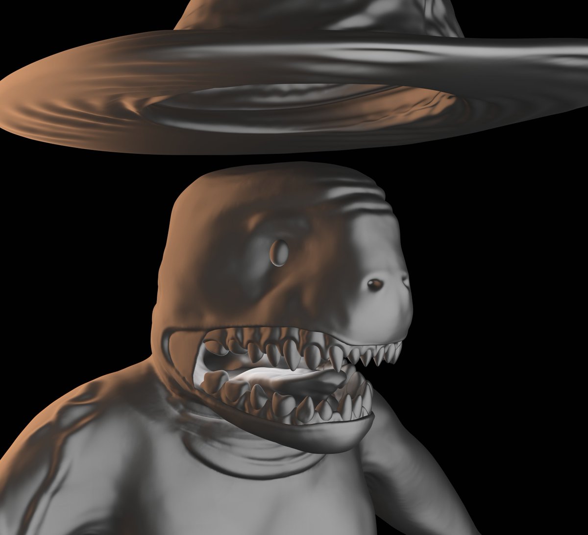 DebonWhite's tweet photo. Finished the Monster's model! may or may not texture and fully render it, just scared cus my computer isnt that good with rendering stuff.

#Blender3d #blender #BlenderEevee #blenderart #characterdesign #characterart #originalcharacter #originalart #3D #3Dartist #modeling https://t.co/ZJLkWGMI0h