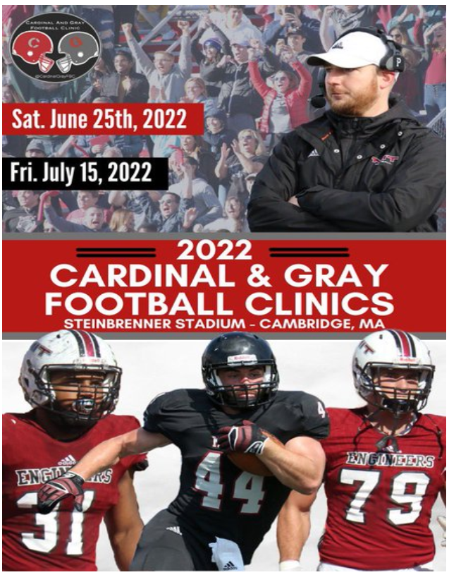 Still time to register for the 7/15 PM Camp! Cardinal and Gray Football Clinic at MIT abcsportscamps.com/cardinalandgra…