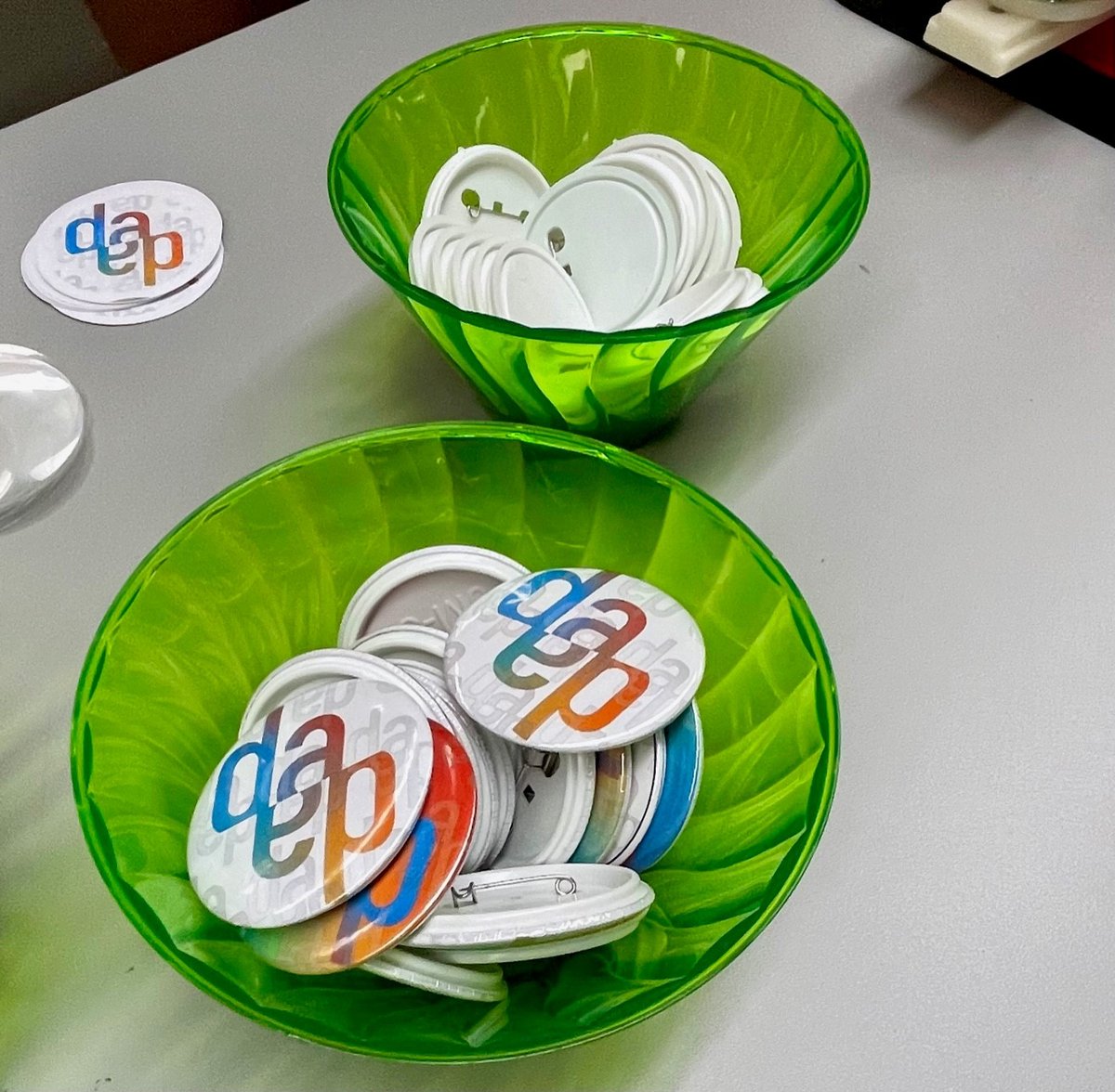 UC_DAAP's tweet image. Our Academic Advisors welcomed a group of new students today at DAAP for orientation. During this breakout session Advisors Ellie and Jaime showed students how to make a DAAP button to mark this milestone in their college career.
#ucdaap #orientation