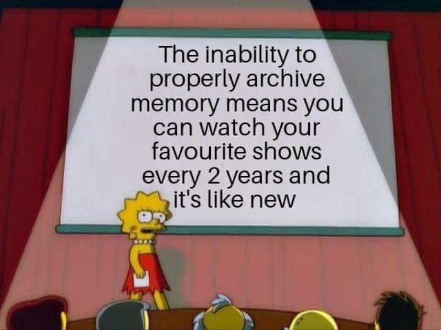 SoberADHDGuy's tweet image. This actually brings be so much joy. It's like a new show! There will be moments where I vaguely remember things, but mostly it's completely new. #ADHD #adhdtwitter