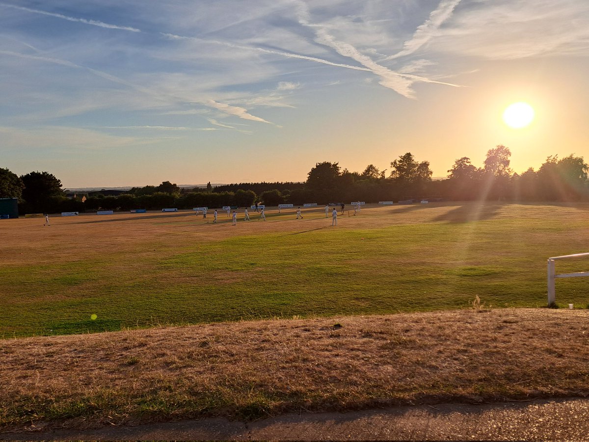 Lovely end to the day #caistorcricket 🏏🌞