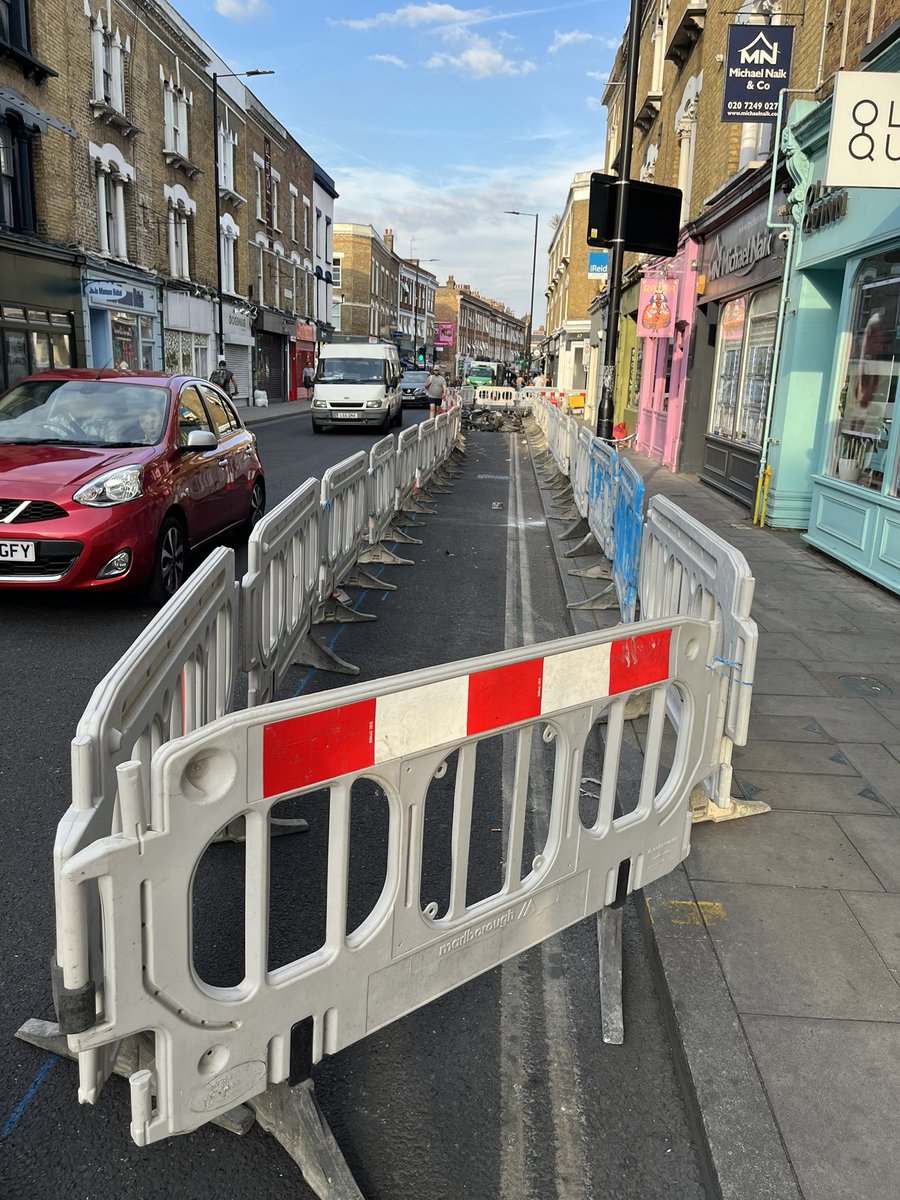 Pavement widening on Church Street is really happening