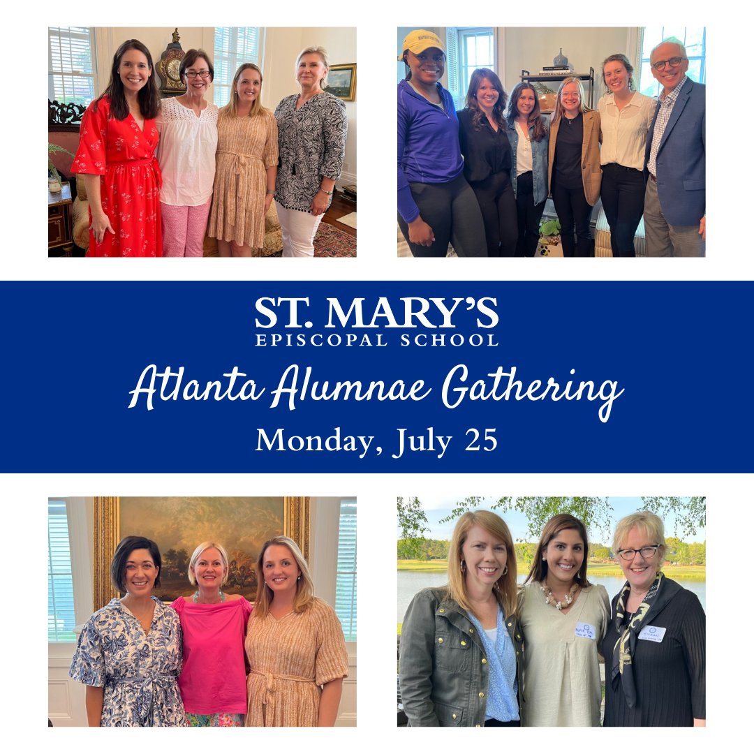 Calling all Atlanta alumnae! You’re invited to join Alumnae Relations Director Gigi Gould ’70 and Head of School Albert Throckmorton for an alumnae gathering Monday, July 25 from 5:00 to 7:00 p.m. We hope to see our Atlanta friends there!
