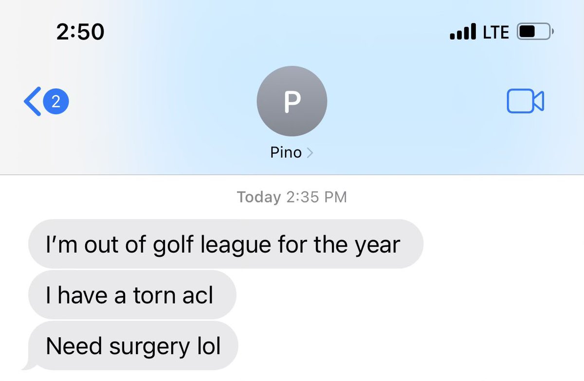 618golf's tweet photo. Sad to announce we have lost a warrior today. #RIPpino https://t.co/PgP7wRyACC