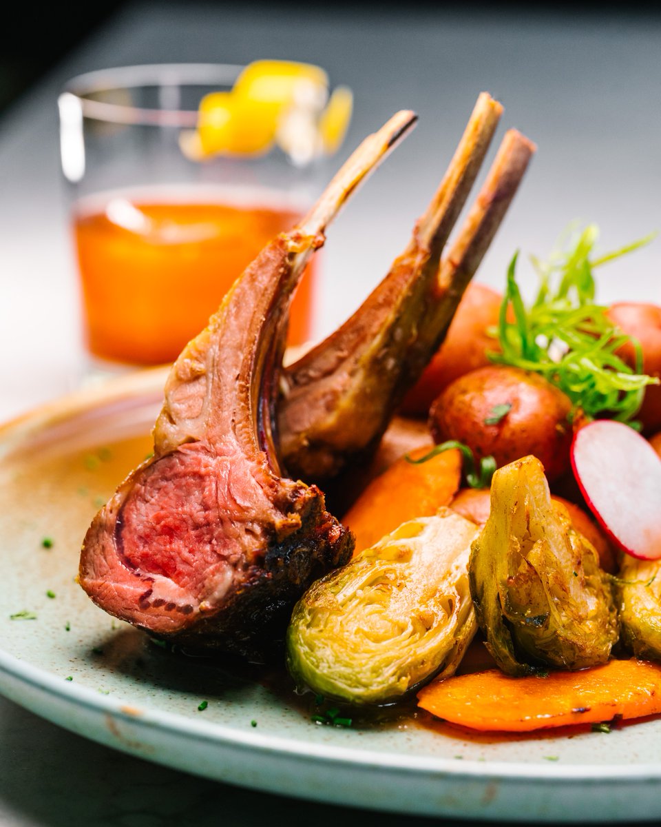 Join us for dinner tonight and try one of our new favourites.
Pan roasted lamb, braised baby red potatoes, peach and mint glaze, served with roasted vegetables.