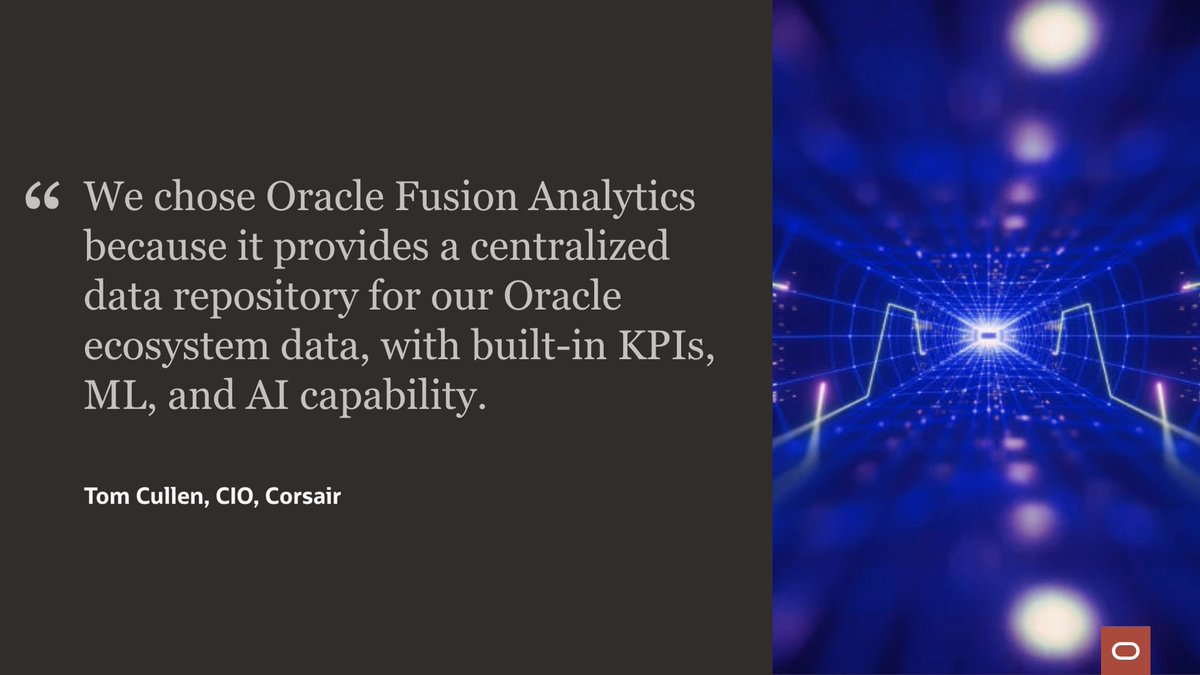 OracleAnalytics's tweet image. Implementing cross-departmental analytics in your organization? #OracleFusionAnalytics is designed with a cross-departmental framework to empower managers, decision-makers, and front-line workers to collaborate with their colleagues. social.ora.cl/6013zUciz #HCM #ERP #SCM #OAC