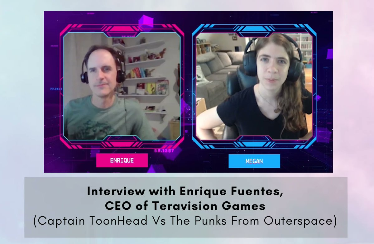 JudderNews's tweet photo. We're thrilled to release our first VR game dev interview with the lovely CEO of @TeravisionGames, Enrique Fuentes! 

Our own Megan discussed Captain ToonHead Vs The Punks From Outer Space, the challenges of VR development and more with Enrique: https://t.co/rJt20gwegK https://t.co/oZIXHC3Rhh