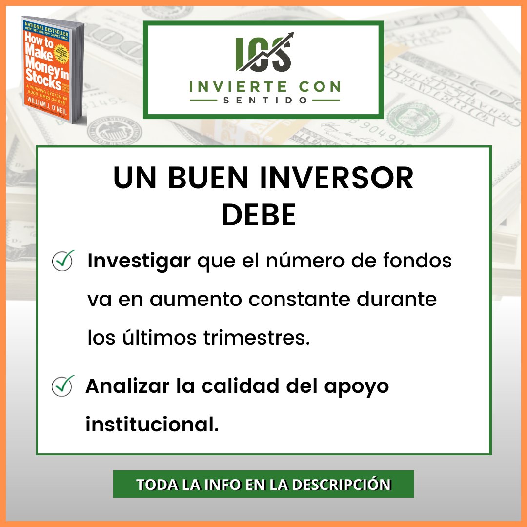 InvierteConSent's tweet photo. 💰Lo + relevante al analizar la calidad del apoyo institucional en un valor, es fijarse en los últimos 12 meses en suma a los últimos tres años del rendimiento de las inversiones de dichos fondos.
👇Te lo contamos aquí👇
https://t.co/S1K6z8GTww
#invierteconsentido #williamoneil https://t.co/ieocaAJEoT