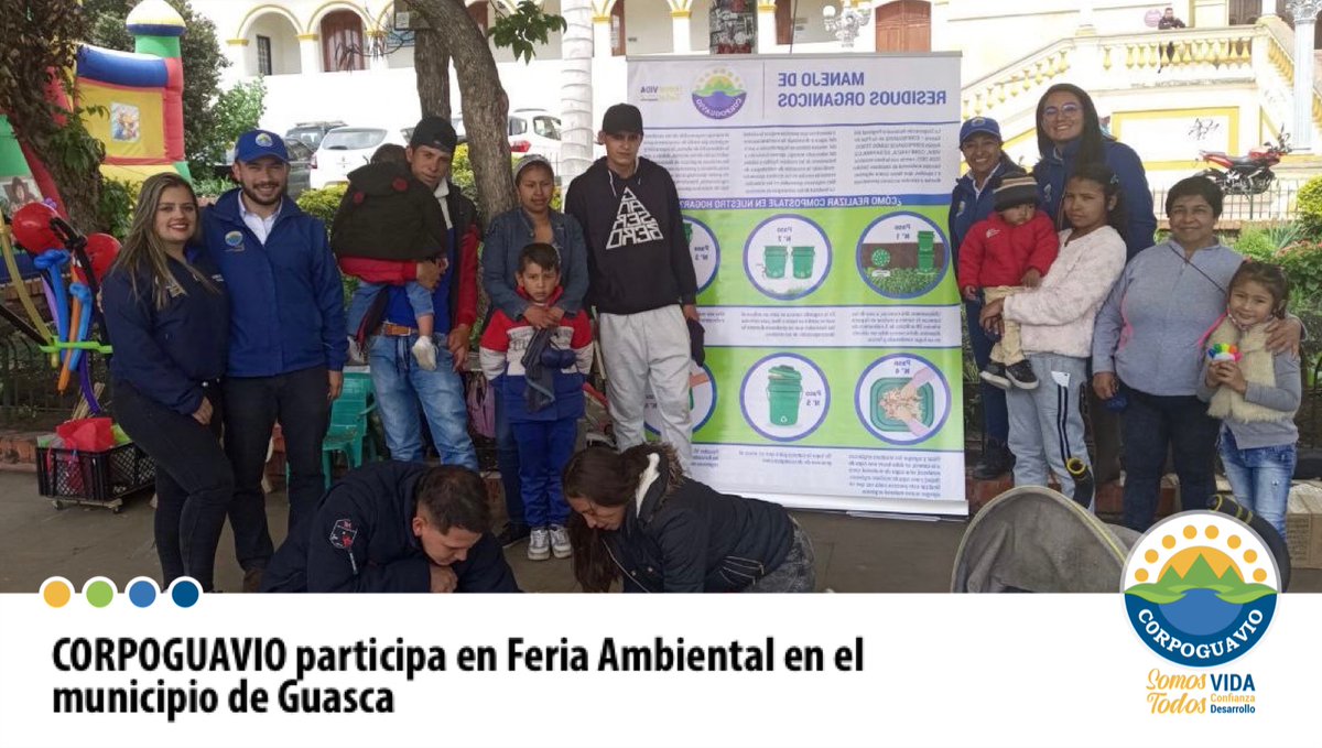 CORPOGUAVIO's tweet photo. CORPOGUAVIO participa en Feria Ambiental en el municipio de Guasca. 👉 https://t.co/rbhBTfBWTC @ASOCARS @MinAmbienteCo @AmbienteCund @guascarenace https://t.co/Ge4O8dGgr3