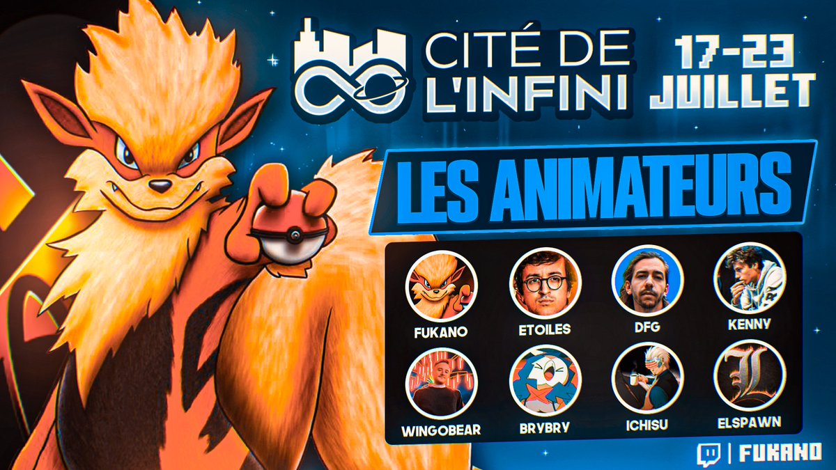 Je participe à la <a href="/CiteInfini/">Cité de l'Infini</a> de Guill et je me suis composé une TDF (Team de Fou) !

On est pas là pour la win, on est des Animateurs après tout, mais on va bien s'marrer je pense !

Rendez-vous ce Dimanche à 21h. 👀