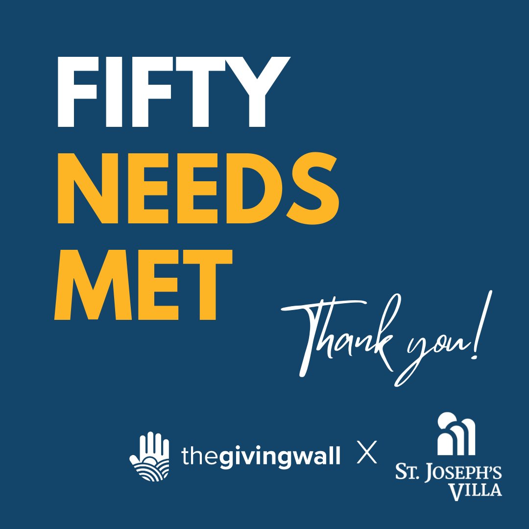 Wow! Our community has helped us meet 50 urgent client needs through The Giving Wall since we began our partnership in 2020. Thank you! 

If you’d like to help Janie, a 15-year-old with autism, see her story and make a gift at thegivingwall.org