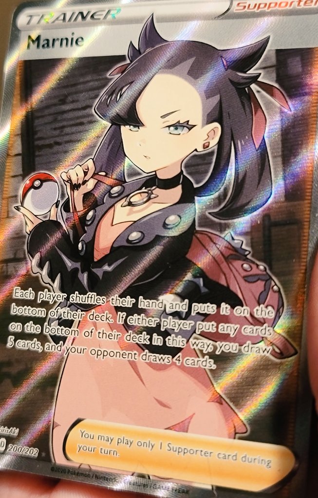 SwiftHobbies's tweet photo. Retweet this post and 1 lucky person will win this FA Marnie card 🎉
If this post get 300 retweets I'll add another FA card to the winner🥳
#Pokemon #PokemonTCG https://t.co/0R8NCZlg6M