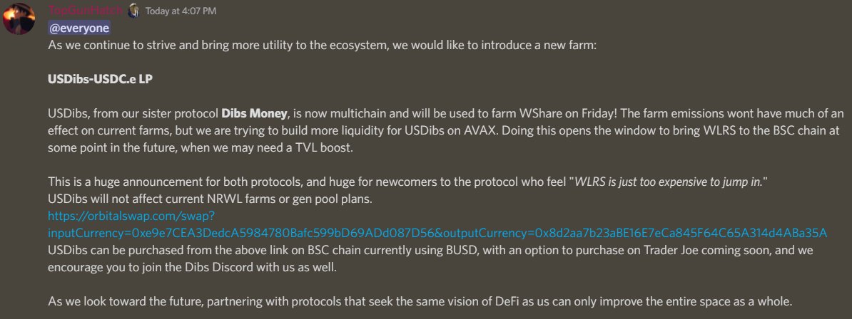 DibsMoney's tweet photo. #USDibs available on #AVAX to farm @WalrusFinance ??? 

Come see why we are different, join the Discord in the bio today. New announcements on utility and sustainability coming everyday, with community votes affecting every decision we make! https://t.co/O33EQgaTUz