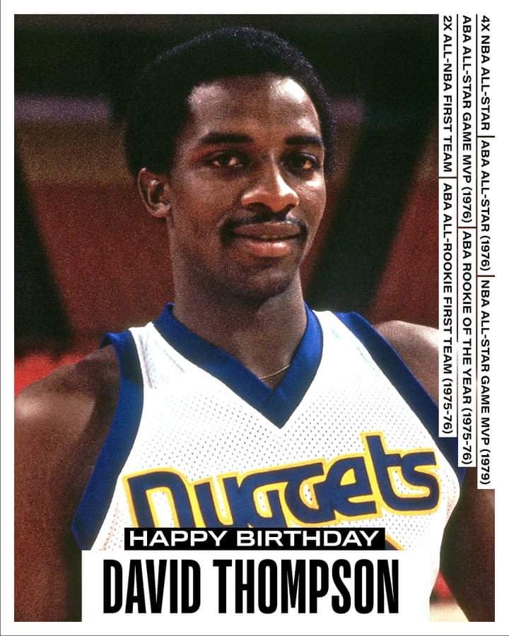 Join us in wishing a Happy 68th Birthday to 4x and hoophall inductee, David Thompson! 