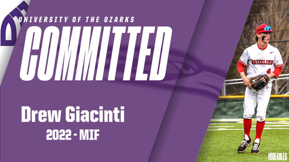 Another Grizzly off the board! The fourth of the class of 22’ to commit to furthering their academic and baseball career. CONGRATULATIONS Gio! We’re so proud of you! You’ve worked extremely hard for this opportunity! Big things ahead!! #Grizzly4Life