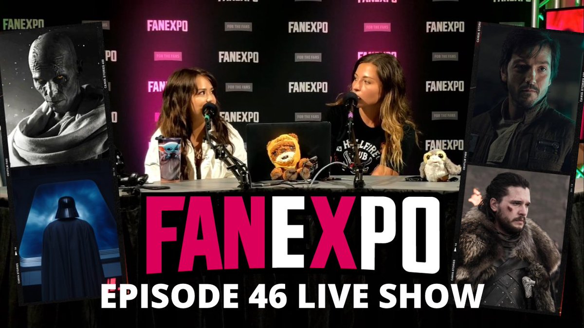 Episode 46 was recorded LIVE at @fanexpochicago 🤓 Full video will be up on our YouTube in just an hour! Podcast episode coming later this week!