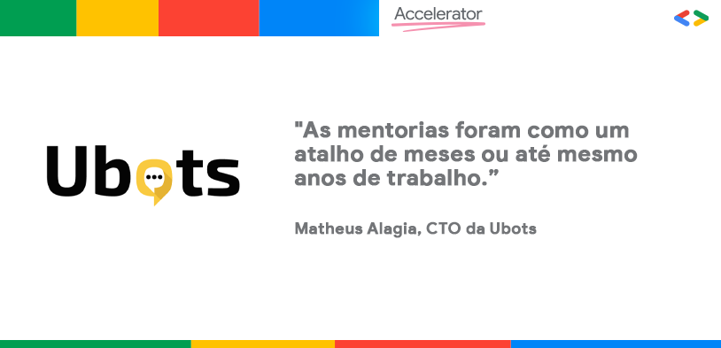 googledevbr's tweet photo. #GoogleForStartupsAccelerator 

As mentorias ajudam, é claro, mas o comprometimento e resultado são todos da equipe Ubots. Mandaram bem demais, galera! 👏 https://t.co/2Z5Fboy4CU